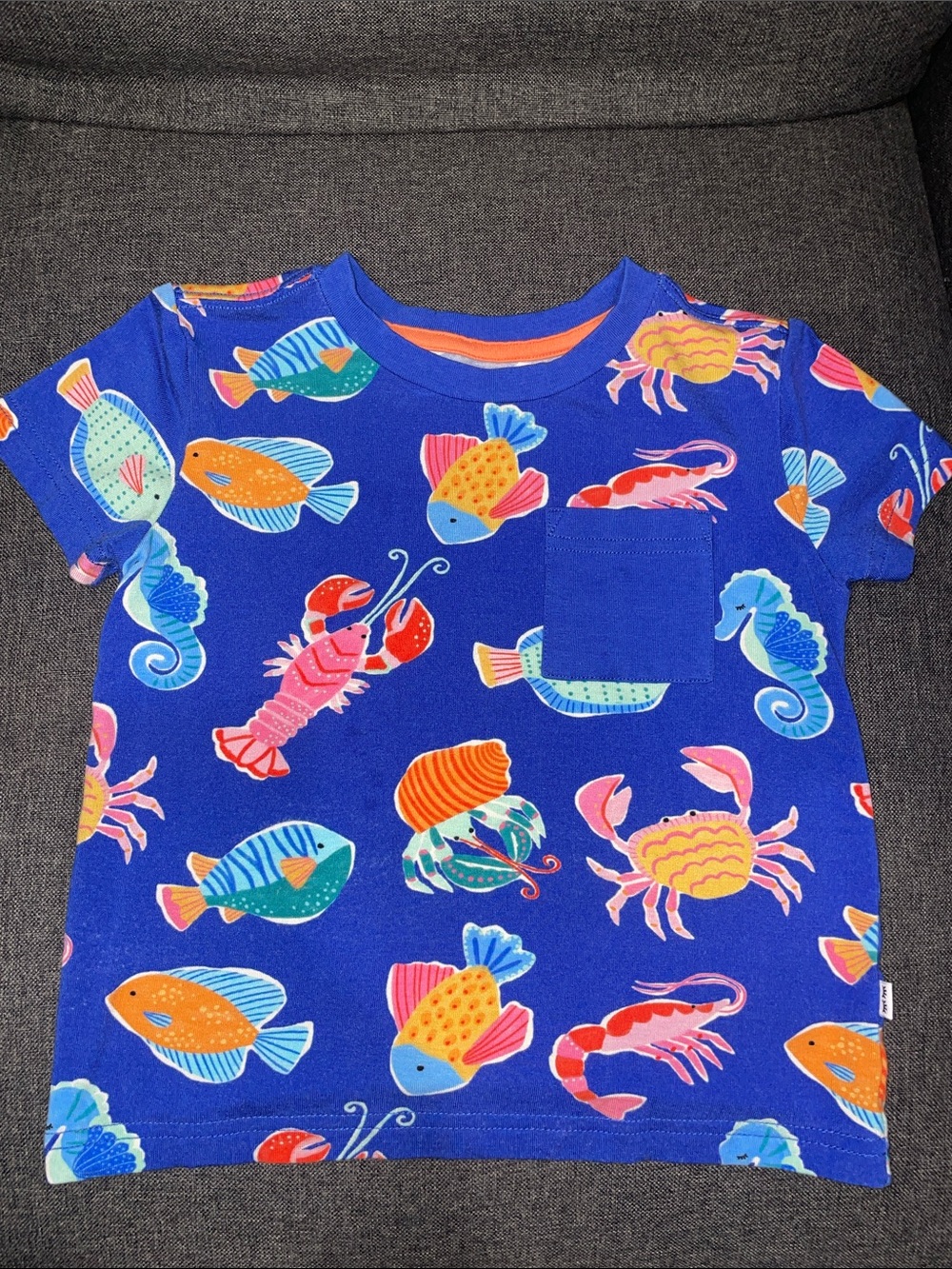 Little Sleepies Sea Creatures Pocket Tee